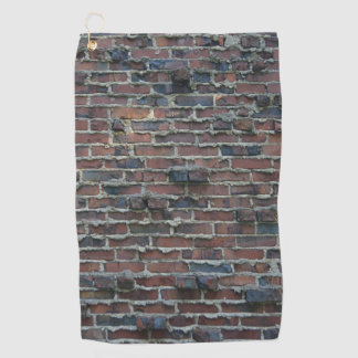 Clinker Brick with Weeping Mortar Golf Towel 2