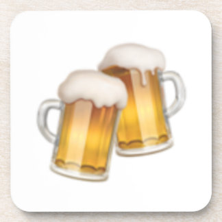 Clinking Beer Mugs - Emoji Coaster
