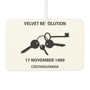 Clinking keys - velvet revolution symbol car air freshener