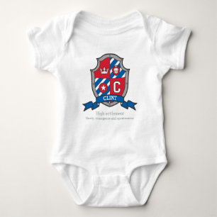 Clint boys C name & meaning knights shield Baby Bodysuit