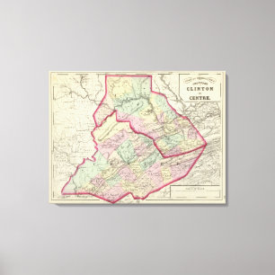 Clinton, Centre counties Canvas Print