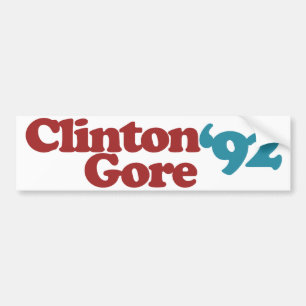 Clinton Gore 1992 Bumper Sticker