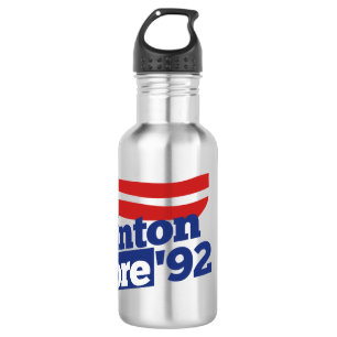 Clinton Gore 92 retro 90s bill clinton al gore 532 Ml Water Bottle