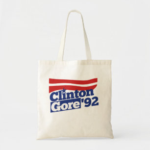 Clinton Gore 92 retro 90s bill clinton al gore Tote Bag