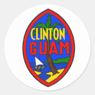 Clinton GUAM Sticker