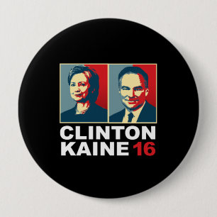 Clinton Kaine 16 - Posterised -- 10 Cm Round Badge