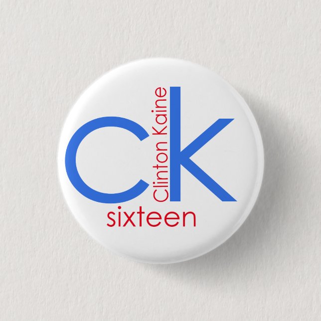 Clinton Kaine 2016 3 Cm Round Badge (Front)