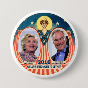 Clinton/Kaine 2016 7.5 Cm Round Badge