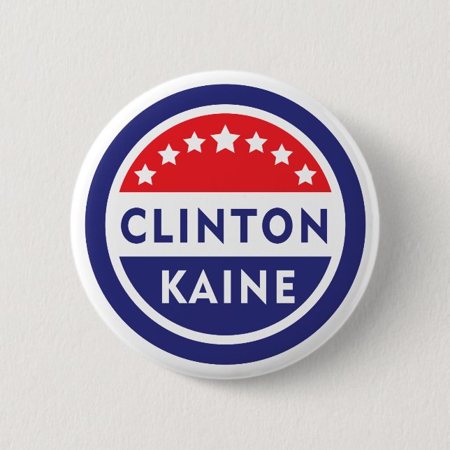 Clinton/Kaine 2016 Button (Front)