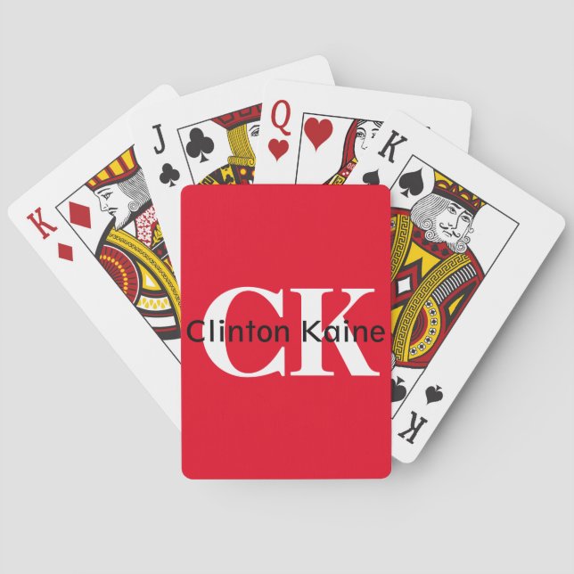 Clinton Kaine - CK 2016 Playing Cards (Back)