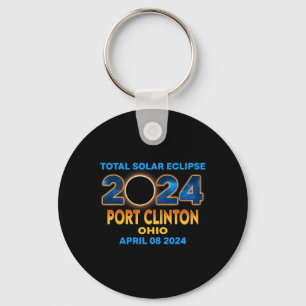 Clinton Ohio Eclipse 2024 Total Solar Eclipse  Key Ring
