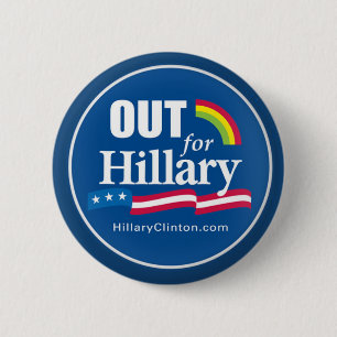 Clinton "OUT" Button Gay