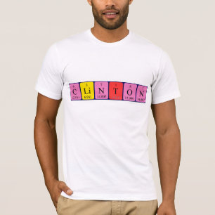 Clinton periodic table name shirt