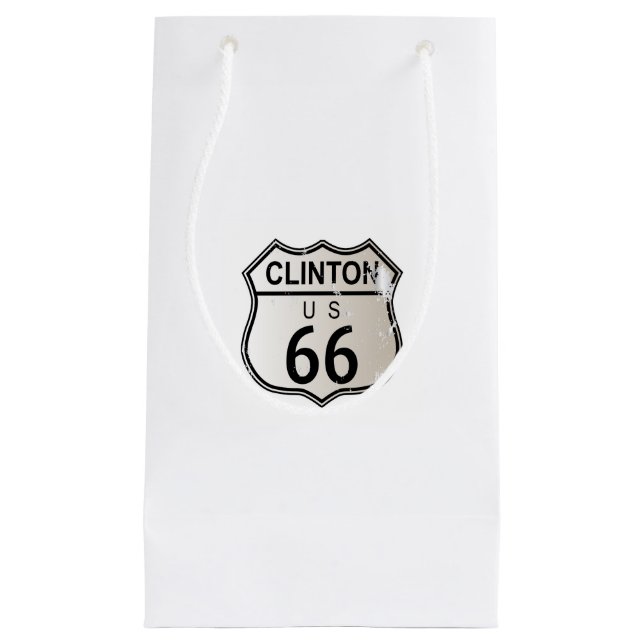 Clinton Route 66 Small Gift Bag (Front)