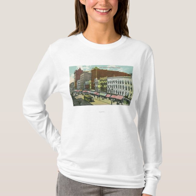 Clinton Street View of Main Street T-Shirt (Front)
