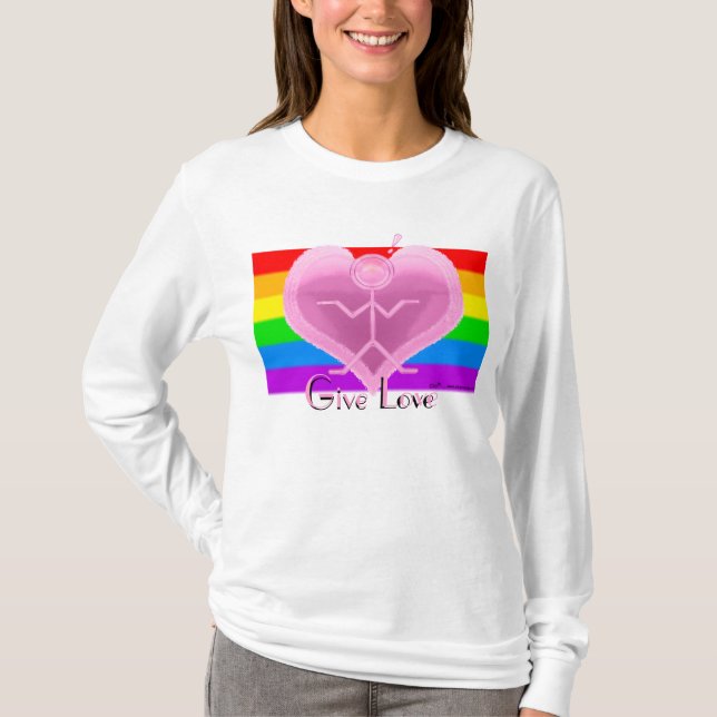 Clio "Give Love" Pride T-Shirt (Front)