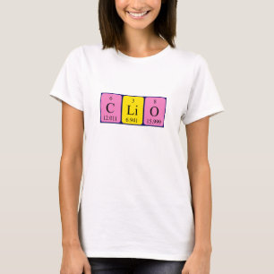 Clio periodic table name shirt