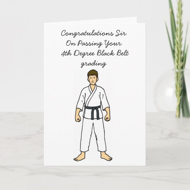 clip2, Congratulations SirOn Passing Your 4th D... Card (Front)