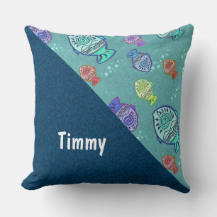 Clip Art Fish Pattern + your ideas Cushion