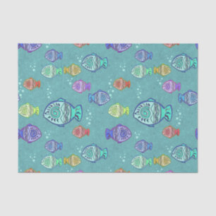 Clip Art Fish Pattern + your ideas Tissue Paper