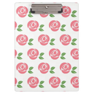 Clip Board with Roses