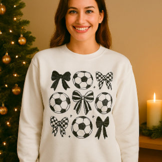 Clipart – Cute Black & White Sporty Design Sweatshirt