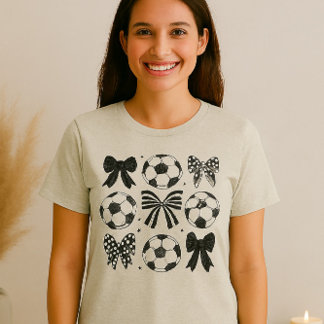 Clipart – Cute Black & White Sporty Design Tri-Blend Shirt