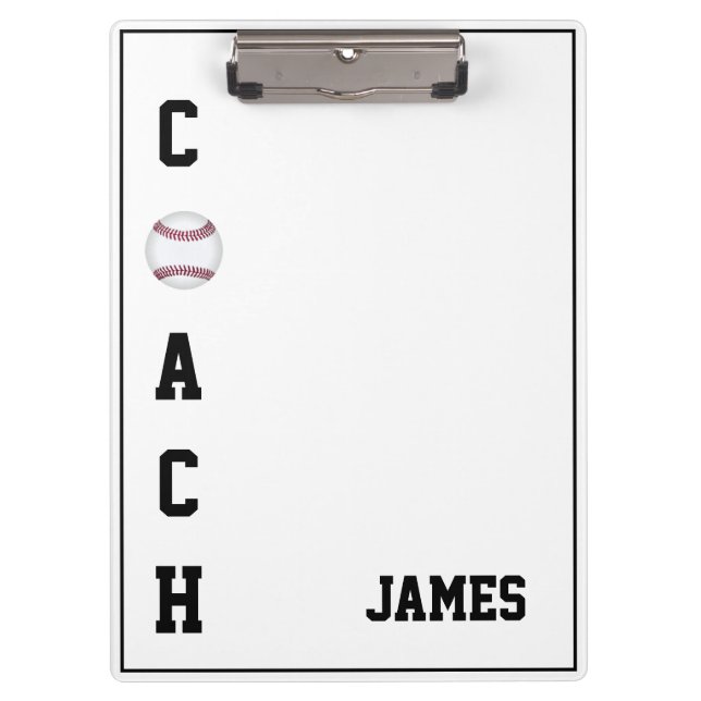 Clipboard-Baseball Coach Clipboard (Front)