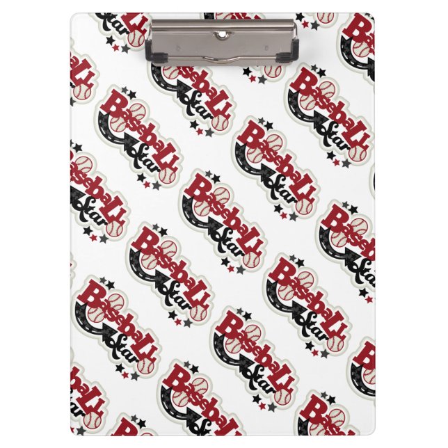 Clipboard/Baseball Star Clipboard (Front)