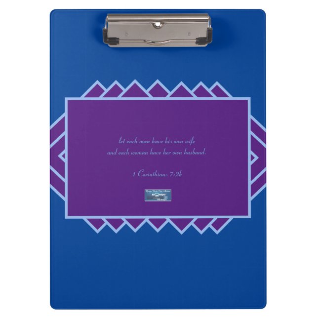 Clipboard Blue(Purple Triangles) RFPMDesigns©️2024 (Front)