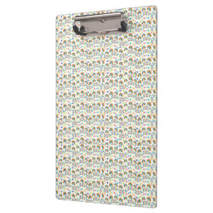 Clipboard featuring a colourful repeating pattern 