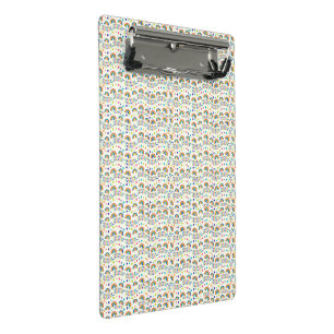 Clipboard featuring a colourful repeating pattern