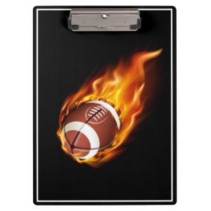 Clipboard-Flaming Football Clipboard