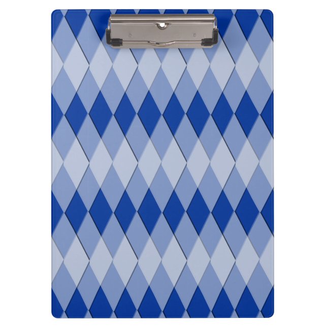 Clipboard - Harlequin Pattern in Your Colour (Front)