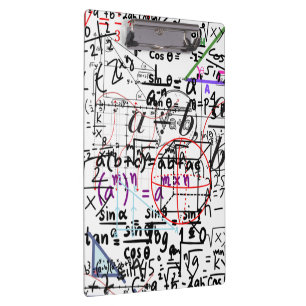Clipboard maths patterned