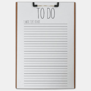 Clipboard with Lined Paper Post-it® Note