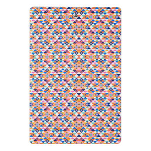 Clipboard with vibrant geometric pattern 