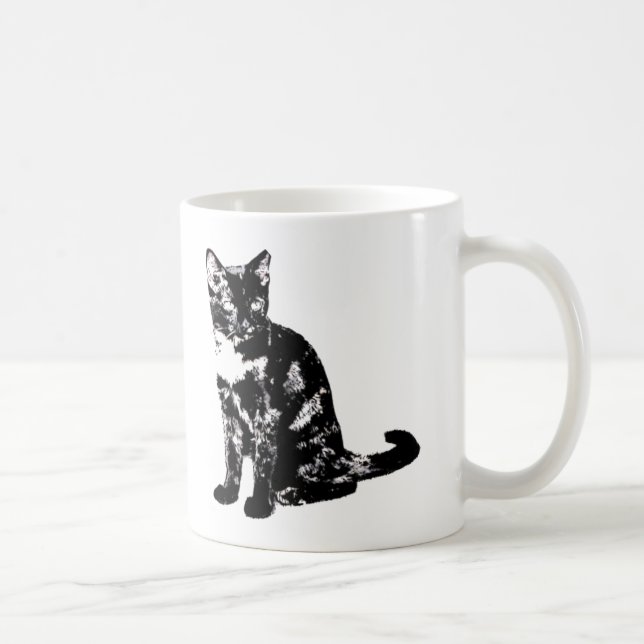 Clipped-Ear Feral Cat Coffee Mug (Right)