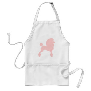 Clipped Standard Poodle (in light pink) Apron