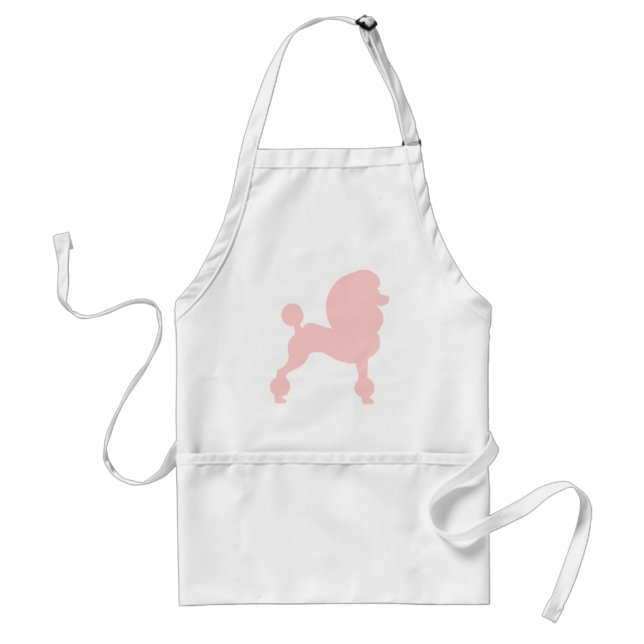 Clipped Standard Poodle (in light pink) Apron (Front)