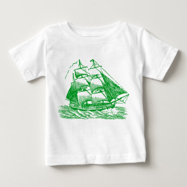 Clipper - Grass Green Baby T-Shirt (Front)