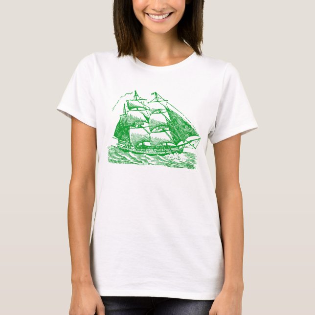 Clipper - Grass Green T-Shirt (Front)