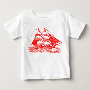 Clipper - Red Baby T-Shirt