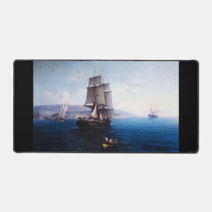 Clipper Sailing ship and Steamer 1900's Desk Mat