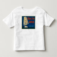 Clipper Ship Apple Label (green) - Cashmere, WA