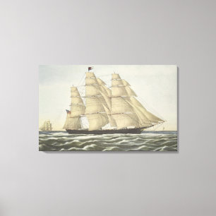 Clipper Ship, Flying Cloud Canvas Print