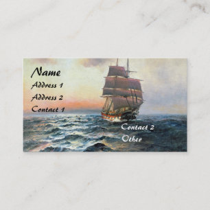 Clipper Ship Ocean Sailing Seas Business Cards