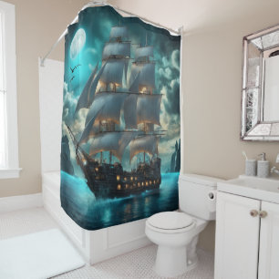 Clipper Ship Shower Curtain