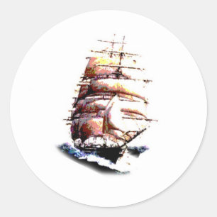 clipper ship sticker