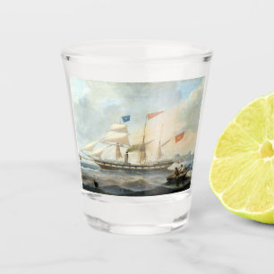 Clipper Ship the Marshall 1847 Shot Glass